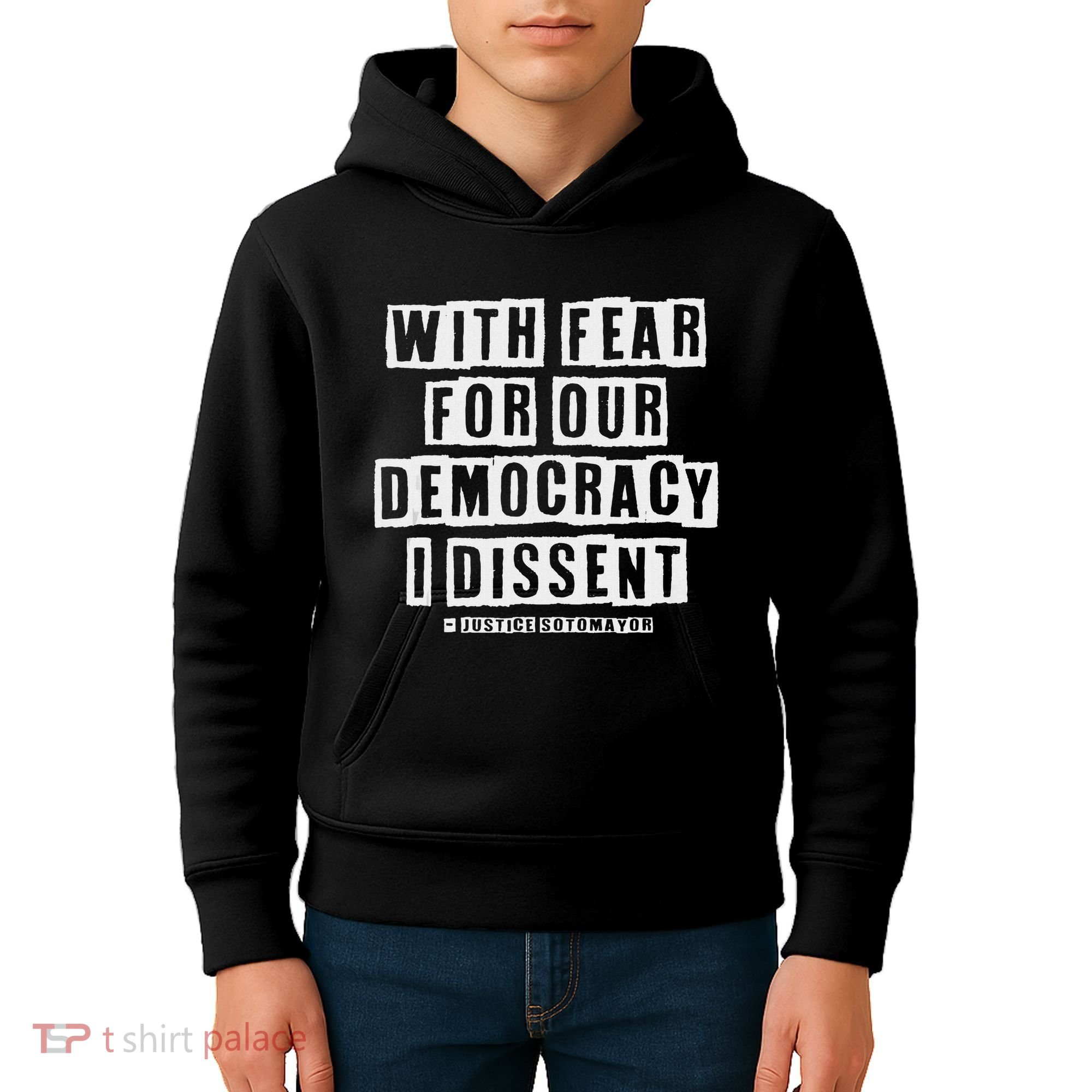 Pro Democracy I Dissent Strong Support Kids Hoodie