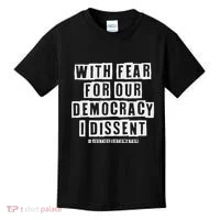 Pro Democracy I Dissent Strong Support Kids T-Shirt thumb 0