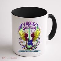 Proud Diversity I ROCK THE SPECTRUM Autism Teacher Stimming Coffee Mug thumb 1