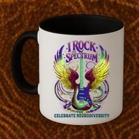 Proud Diversity I ROCK THE SPECTRUM Autism Teacher Stimming Coffee Mug thumb 2