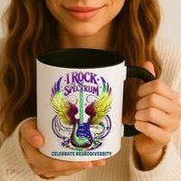 Proud Diversity I ROCK THE SPECTRUM Autism Teacher Stimming Coffee Mug thumb 3