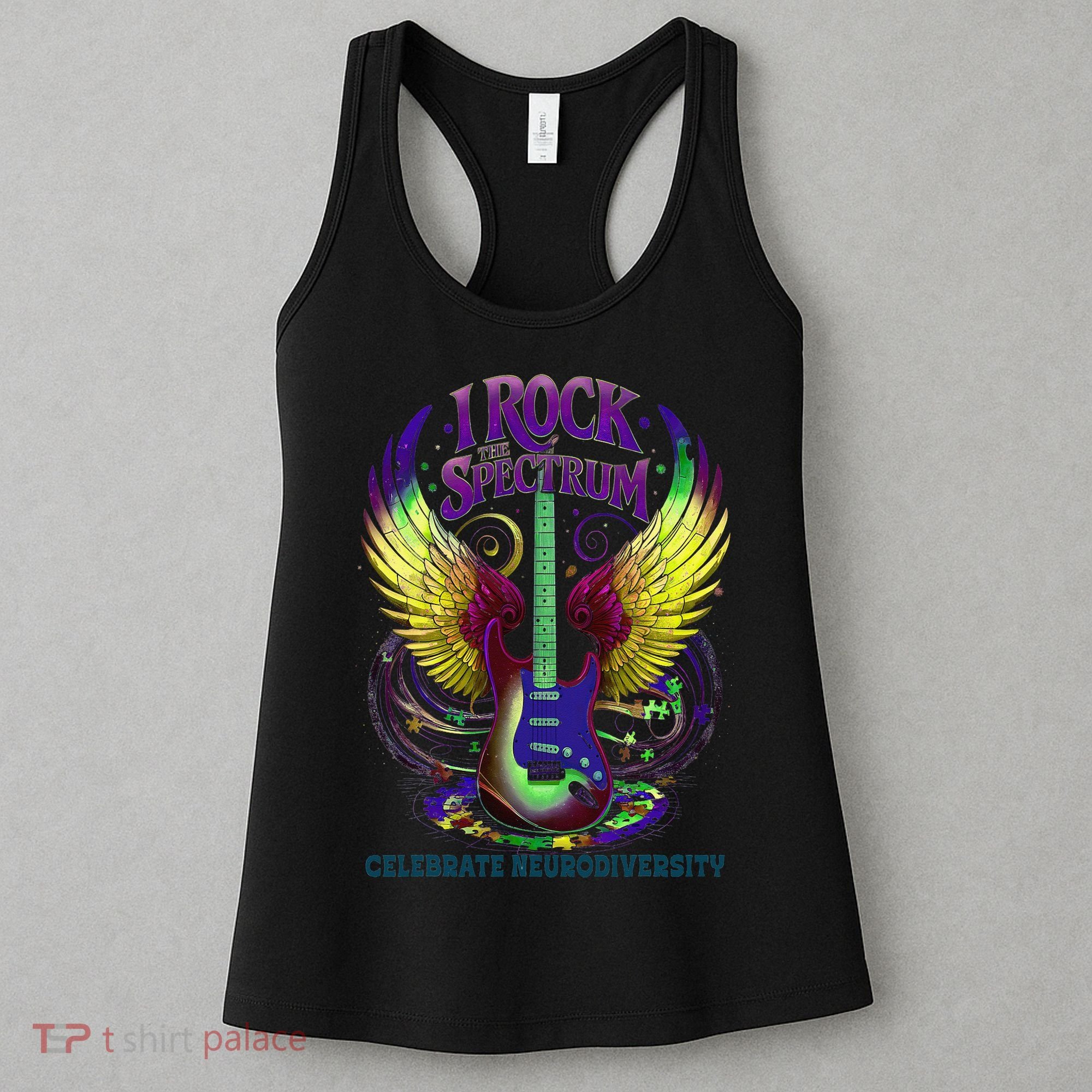Proud Diversity I ROCK THE SPECTRUM Autism Teacher Stimming Women's Tank Top