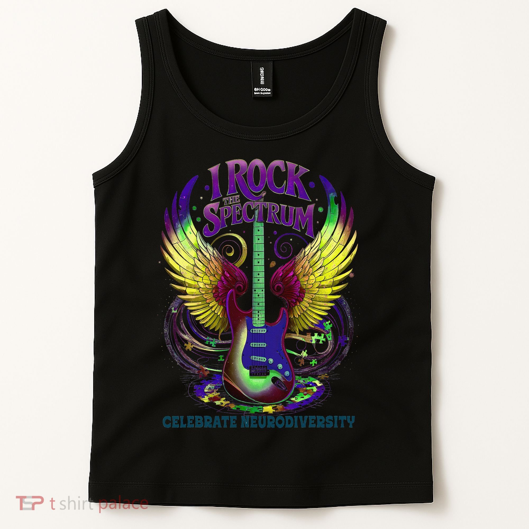 Proud Diversity I ROCK THE SPECTRUM Autism Teacher Stimming Tank Top