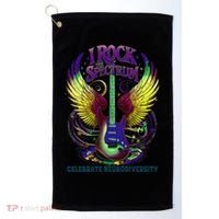 Proud Diversity I ROCK THE SPECTRUM Autism Teacher Stimming Golf Towel thumb 0