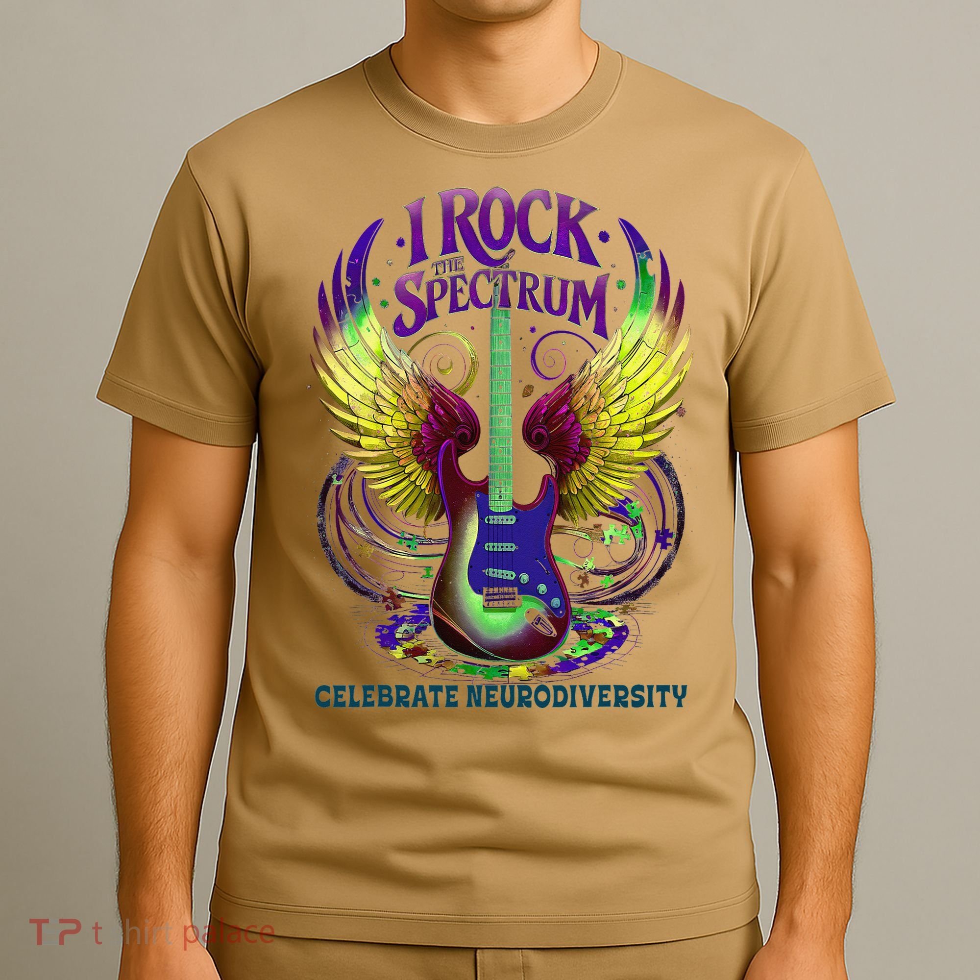 Proud Diversity I ROCK THE SPECTRUM Autism Teacher Stimming T-Shirt