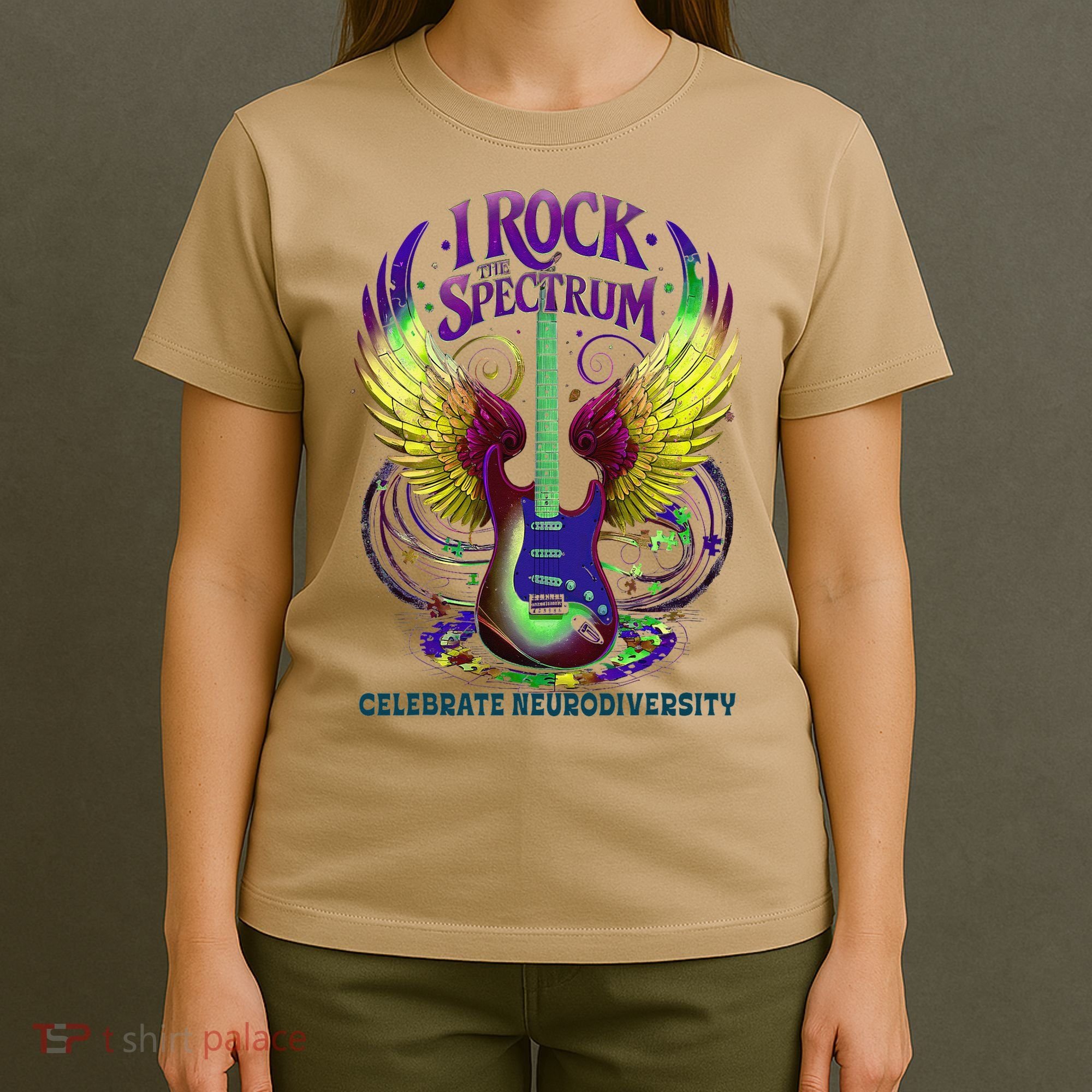 Proud Diversity I ROCK THE SPECTRUM Autism Teacher Stimming T-Shirt