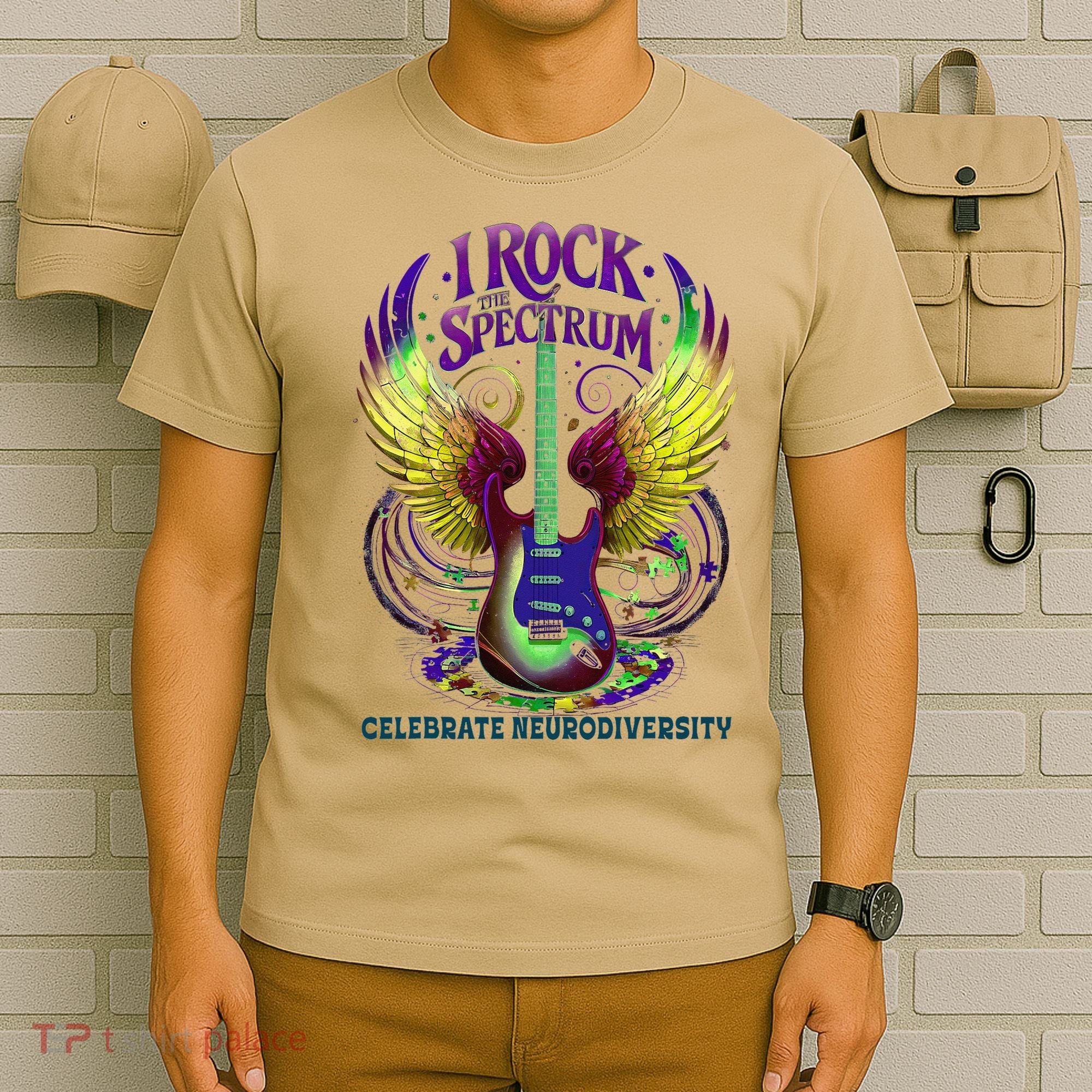 Proud Diversity I ROCK THE SPECTRUM Autism Teacher Stimming T-Shirt
