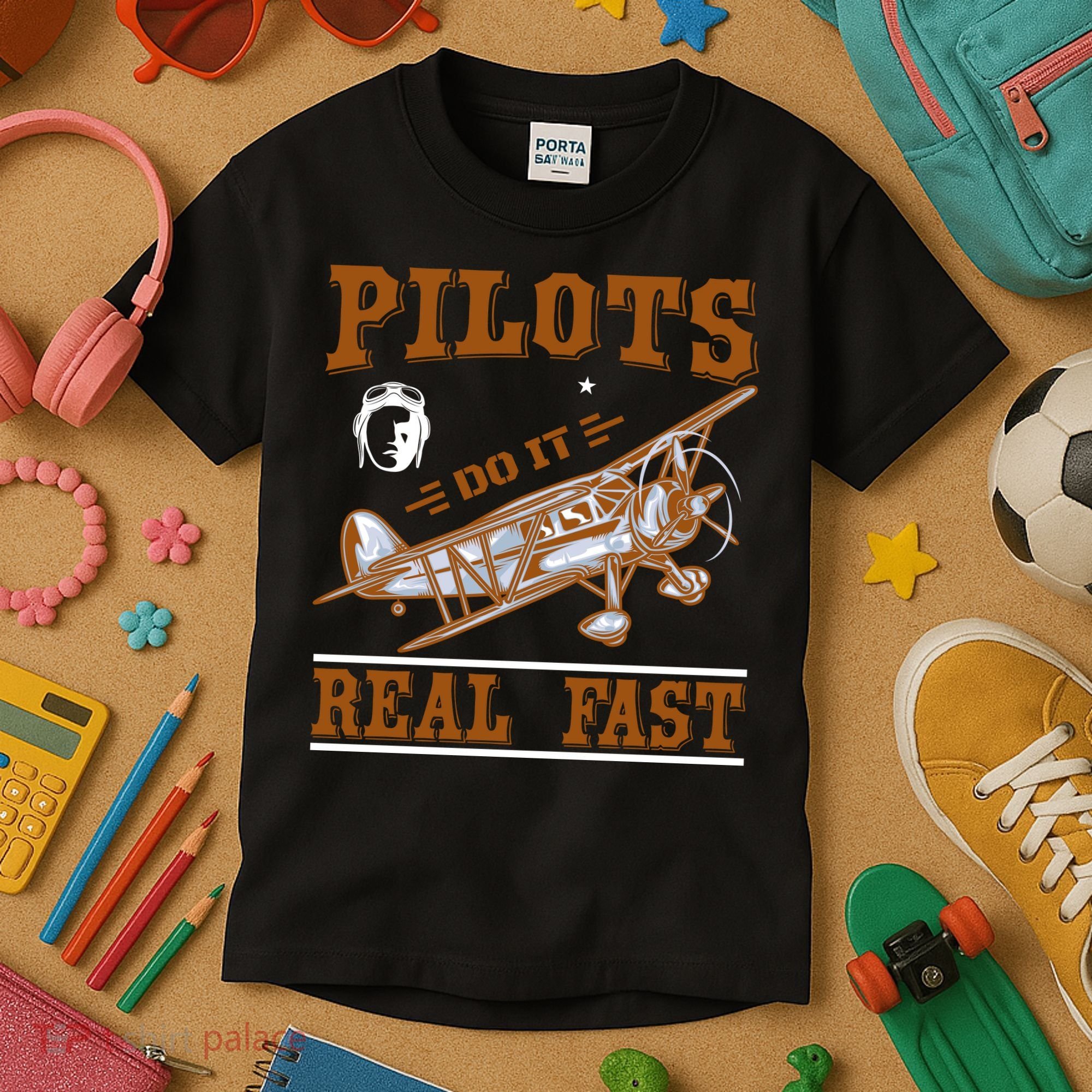 Pilots Do It Real Fast Kids T-Shirt