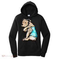 Pitbull Dog I Love Dad Tattoo Funny Family Women's Hoodie thumb 0