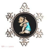 Pitbull Dog I Love Dad Tattoo Funny Family Ornament thumb 0