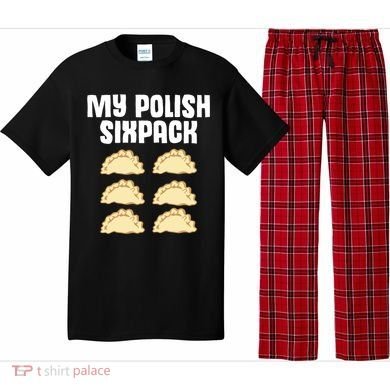 Polish Dumpling Joke Sixpack Pole Pun Polska Perogie Pierogi Cute Gift Pajama Set