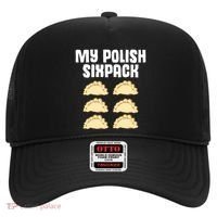 Polish Dumpling Joke Sixpack Pole Pun Polska Perogie Pierogi Cute Gift Hat thumb 0