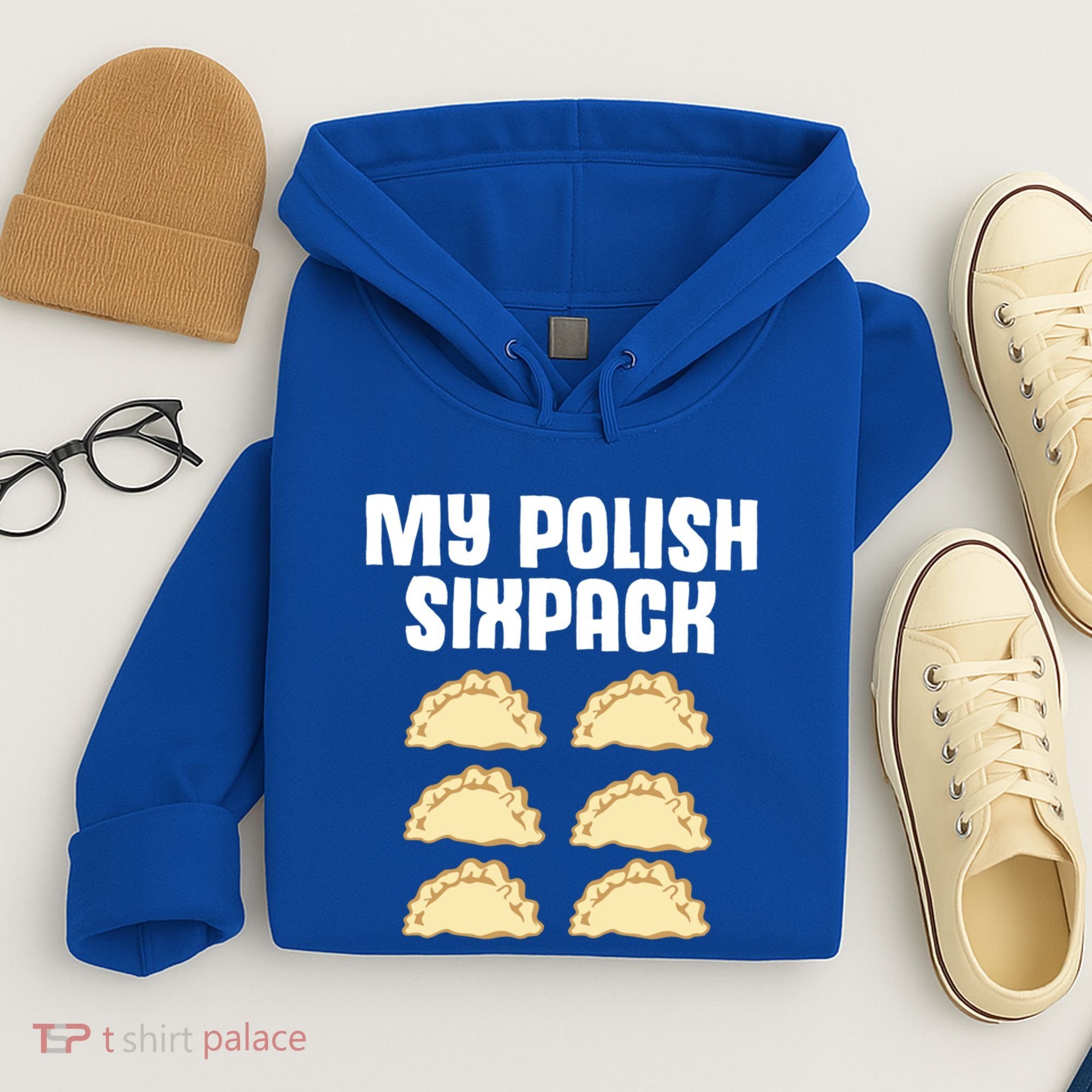 Polish Dumpling Joke Sixpack Pole Pun Polska Perogie Pierogi Cute Gift Hoodie