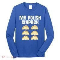 Polish Dumpling Joke Sixpack Pole Pun Polska Perogie Pierogi Cute Gift Long Sleeve Shirt thumb 0