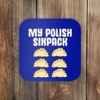 Polish Dumpling Joke Sixpack Pole Pun Polska Perogie Pierogi Cute Gift Coaster thumb 0
