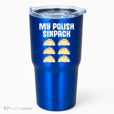 Polish Dumpling Joke Sixpack Pole Pun Polska Perogie Pierogi Cute Gift Tumbler