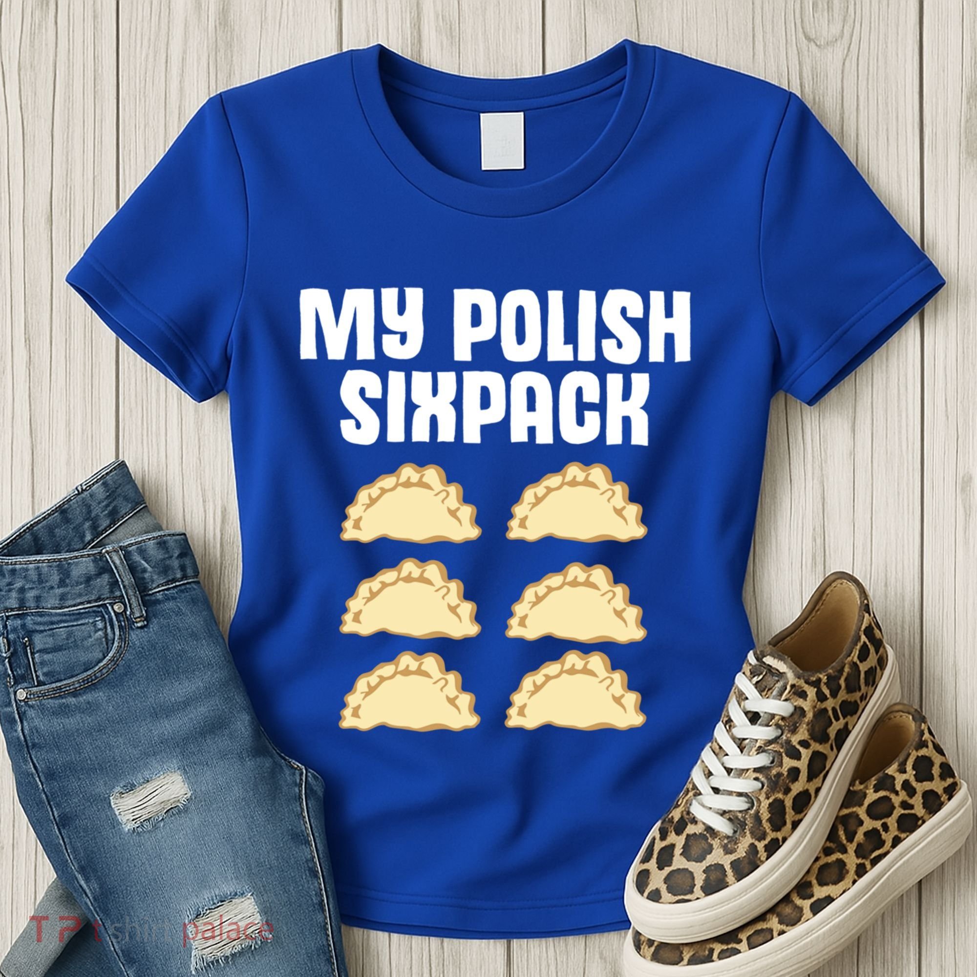 Polish Dumpling Joke Sixpack Pole Pun Polska Perogie Pierogi Cute Gift Women's T-Shirt
