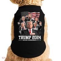 President Donald J Trump 2024 Never Surrender Doggie Tank thumb 0