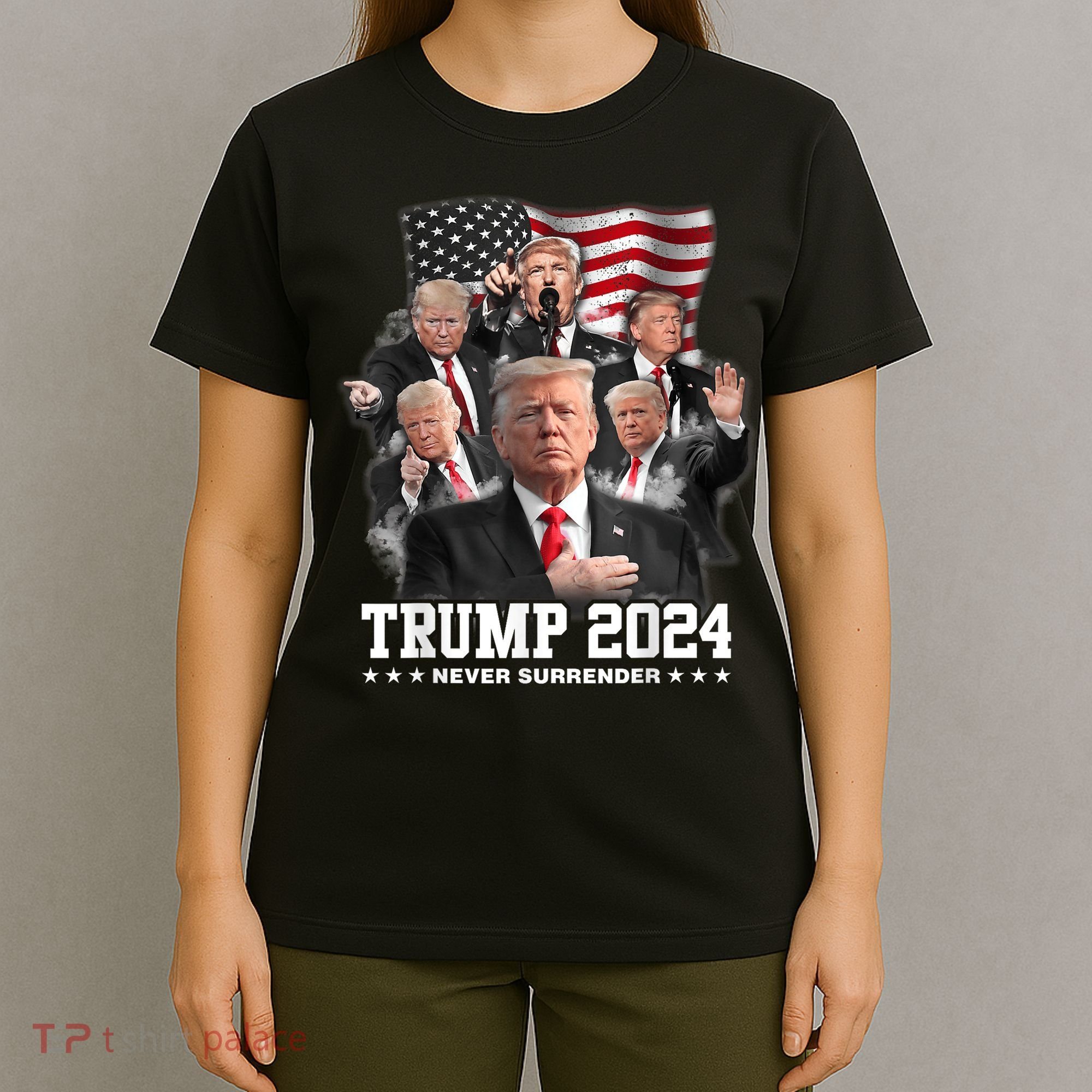 President Donald J Trump 2024 Never Surrender T-Shirt