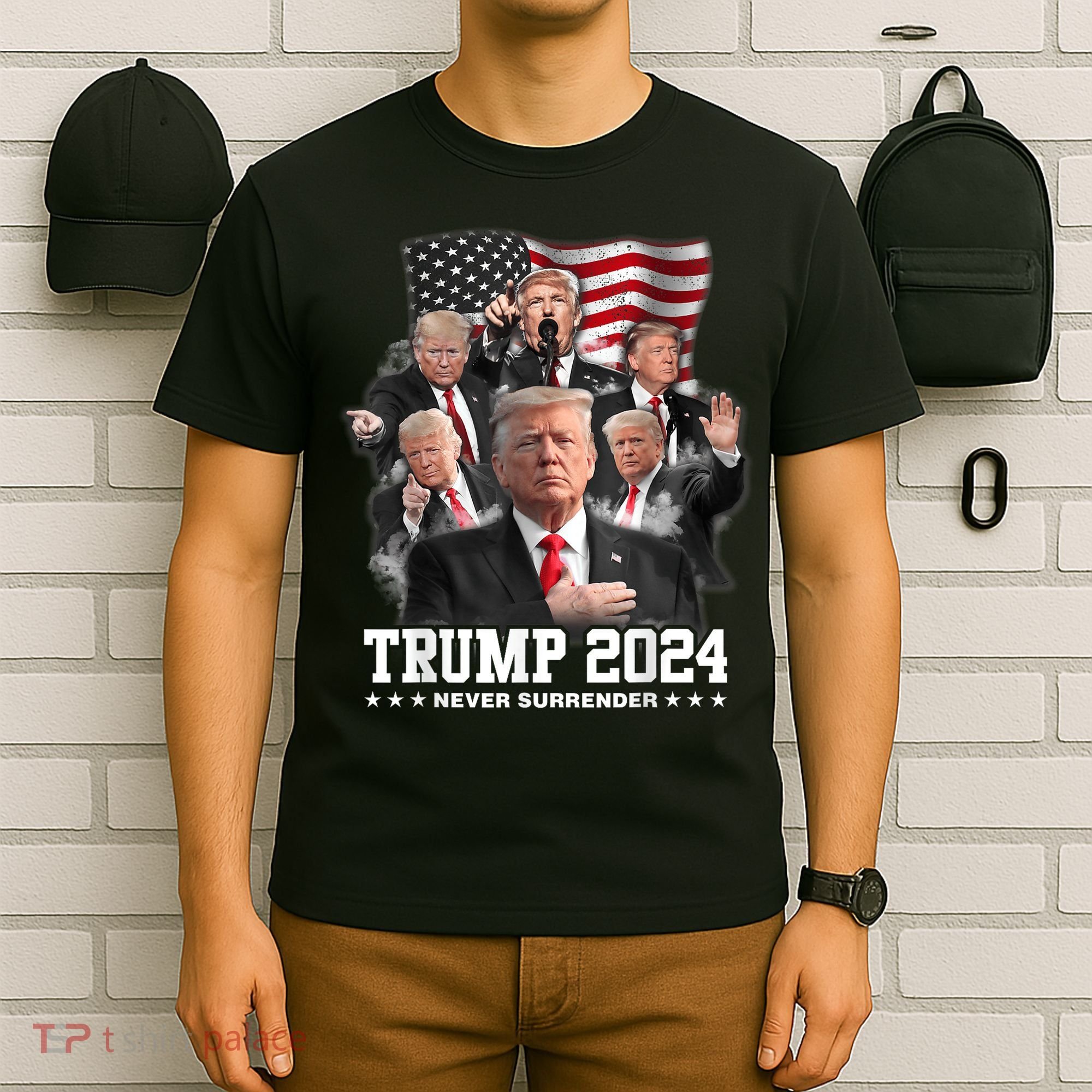President Donald J Trump 2024 Never Surrender T-Shirt