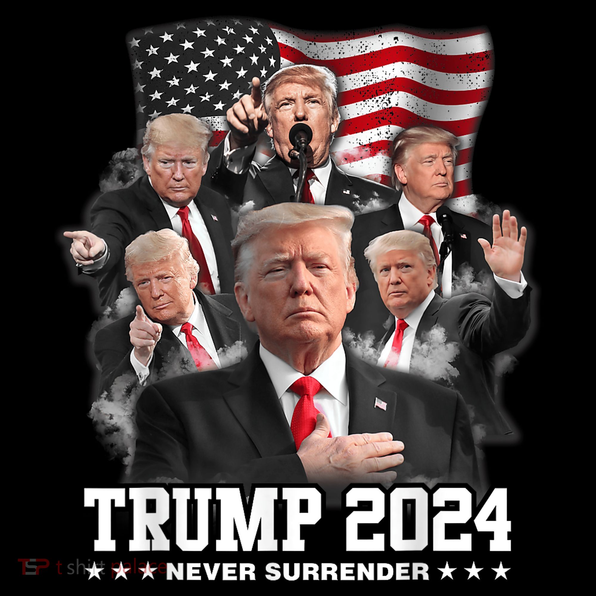 President Donald J Trump 2024 Never Surrender T-Shirt