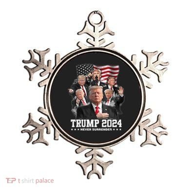 President Donald J Trump 2024 Never Surrender Ornament