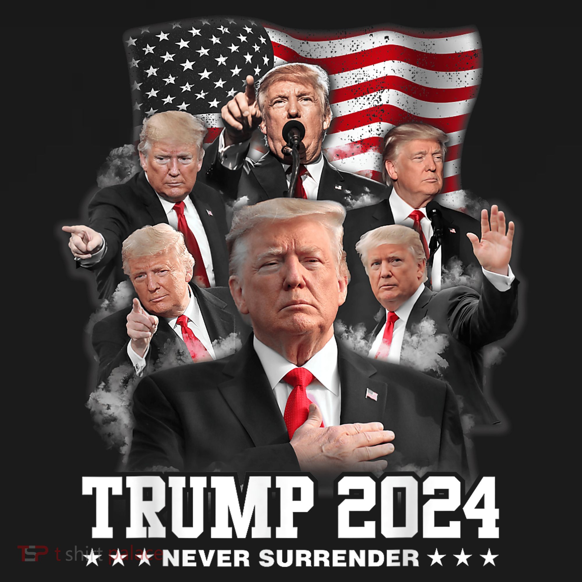 President Donald J Trump 2024 Never Surrender Tank Top