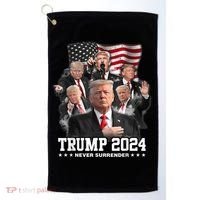 President Donald J Trump 2024 Never Surrender Golf Towel thumb 0