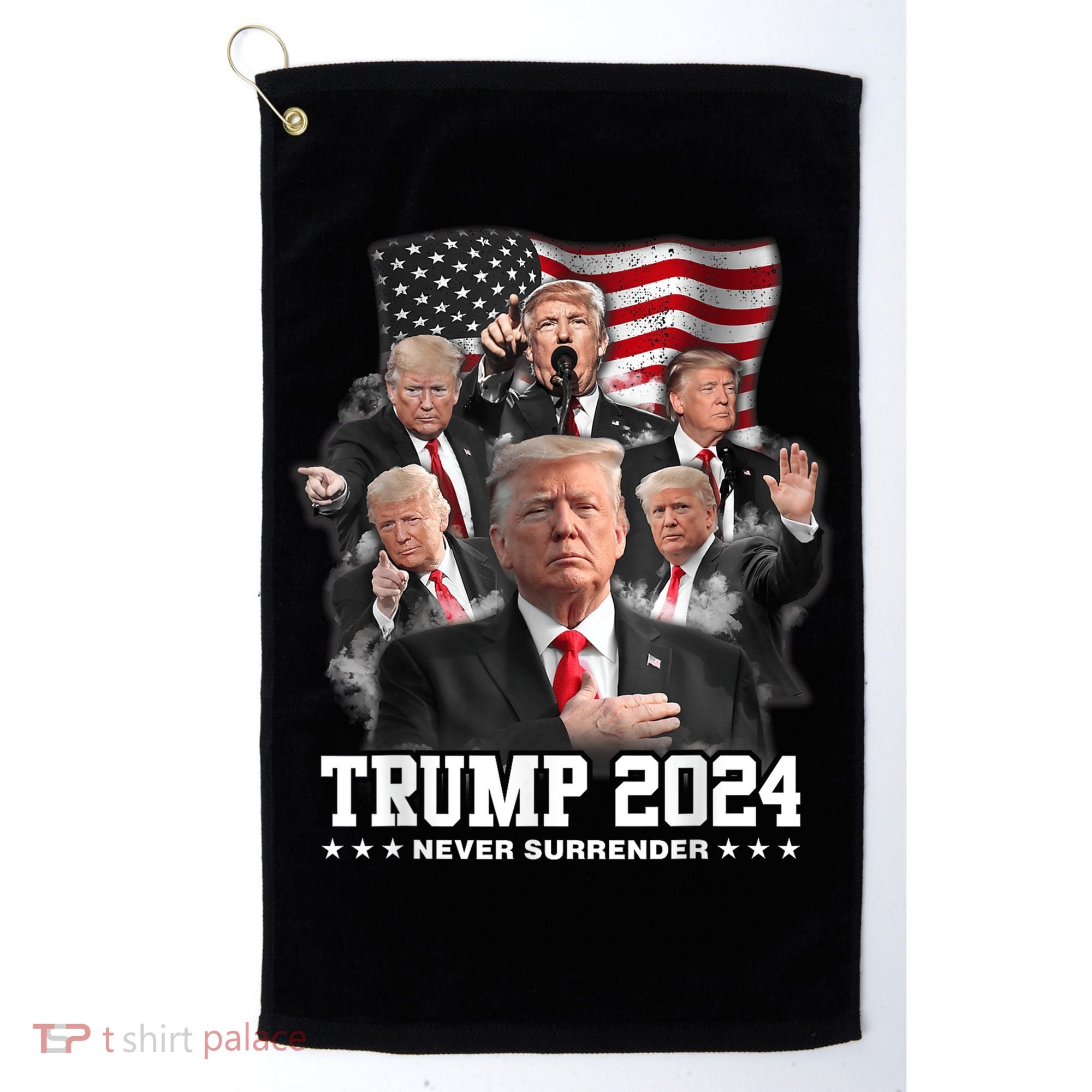 President Donald J Trump 2024 Never Surrender Golf Towel