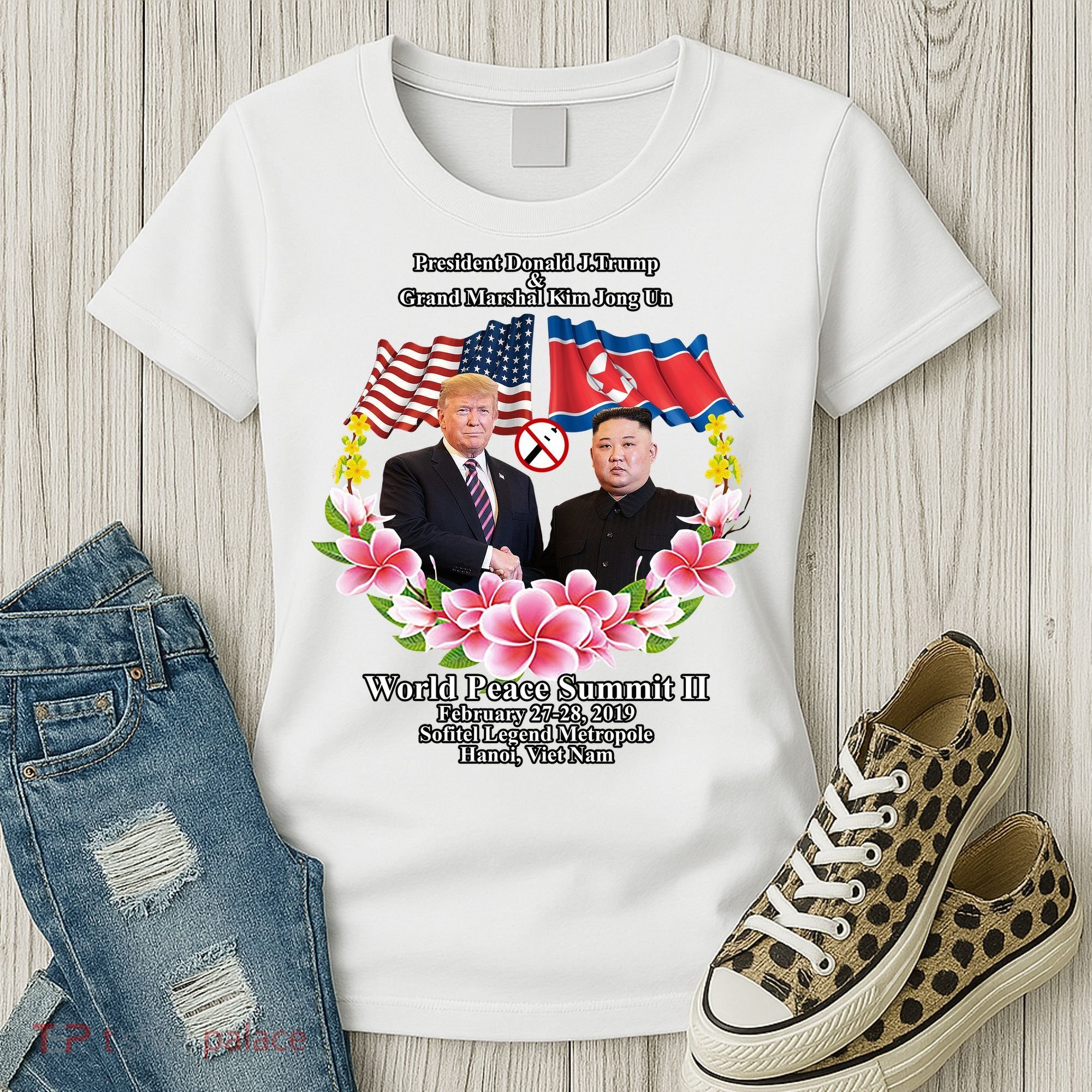 President Donald J Trump Grand Marshal Kim Jong Un World Peace Summit Ii Women's T-Shirt