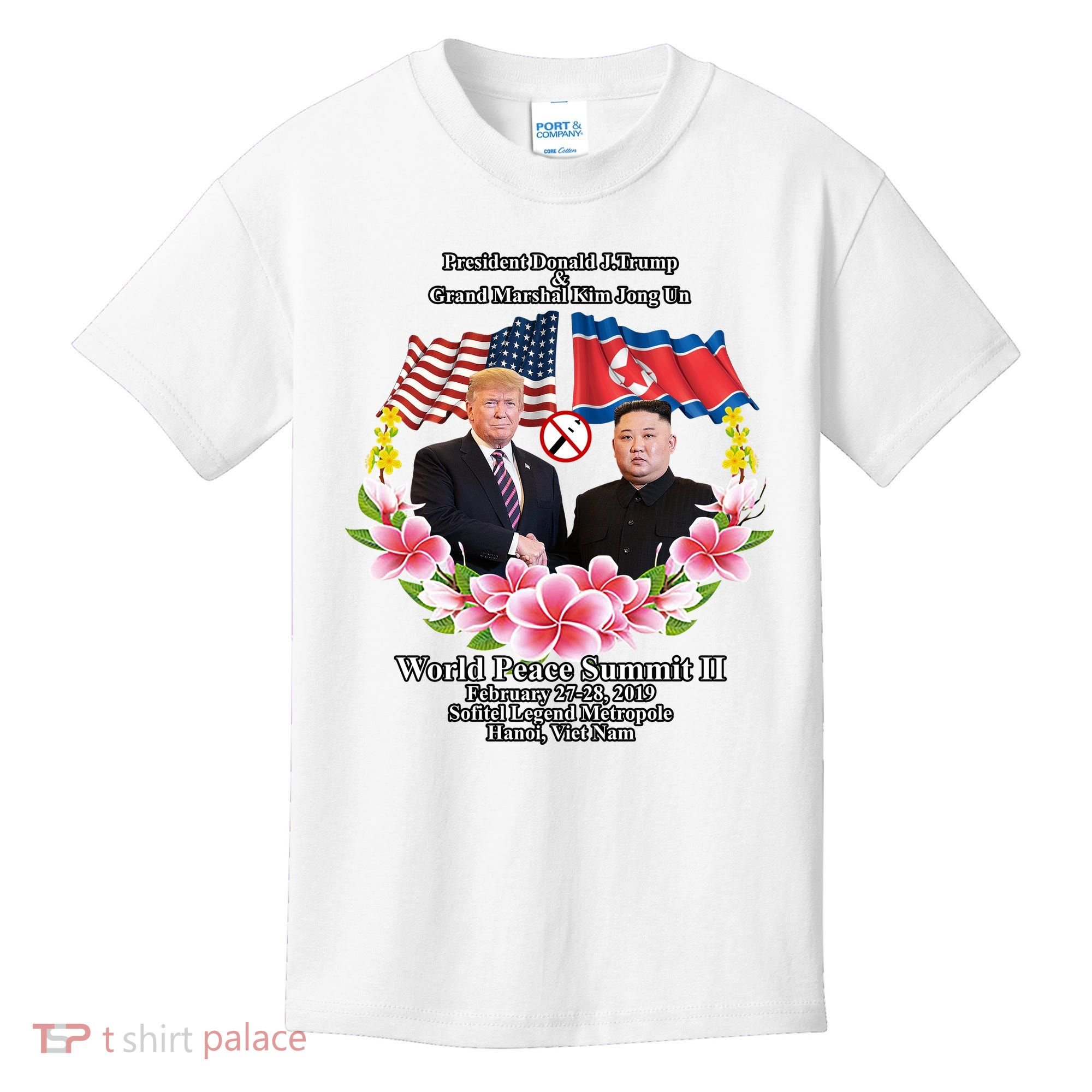 President Donald J Trump Grand Marshal Kim Jong Un World Peace Summit Ii Kids T-Shirt