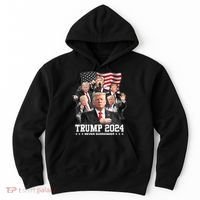 President Donald J Trump 2024 Never Surrender Hoodie thumb 0
