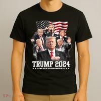 President Donald J Trump 2024 Never Surrender T-Shirt thumb 3