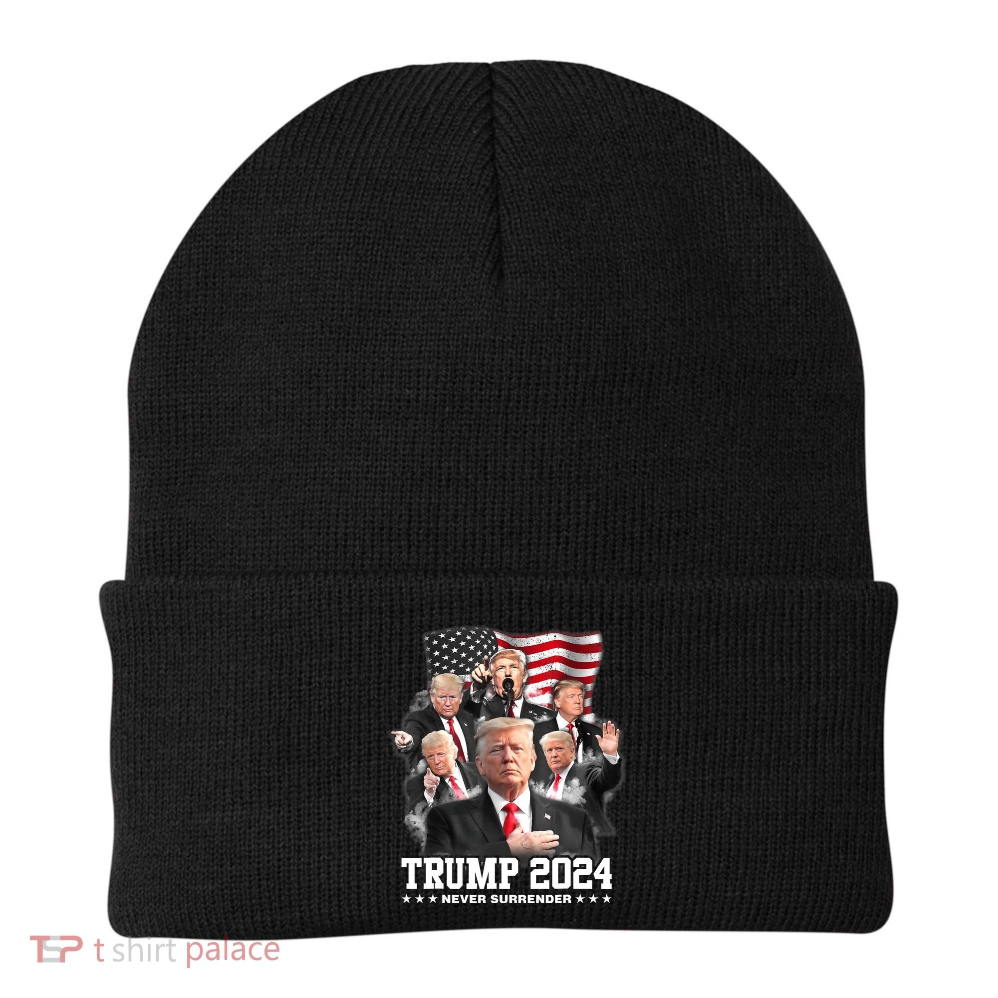 President Donald J Trump 2024 Never Surrender Beanie