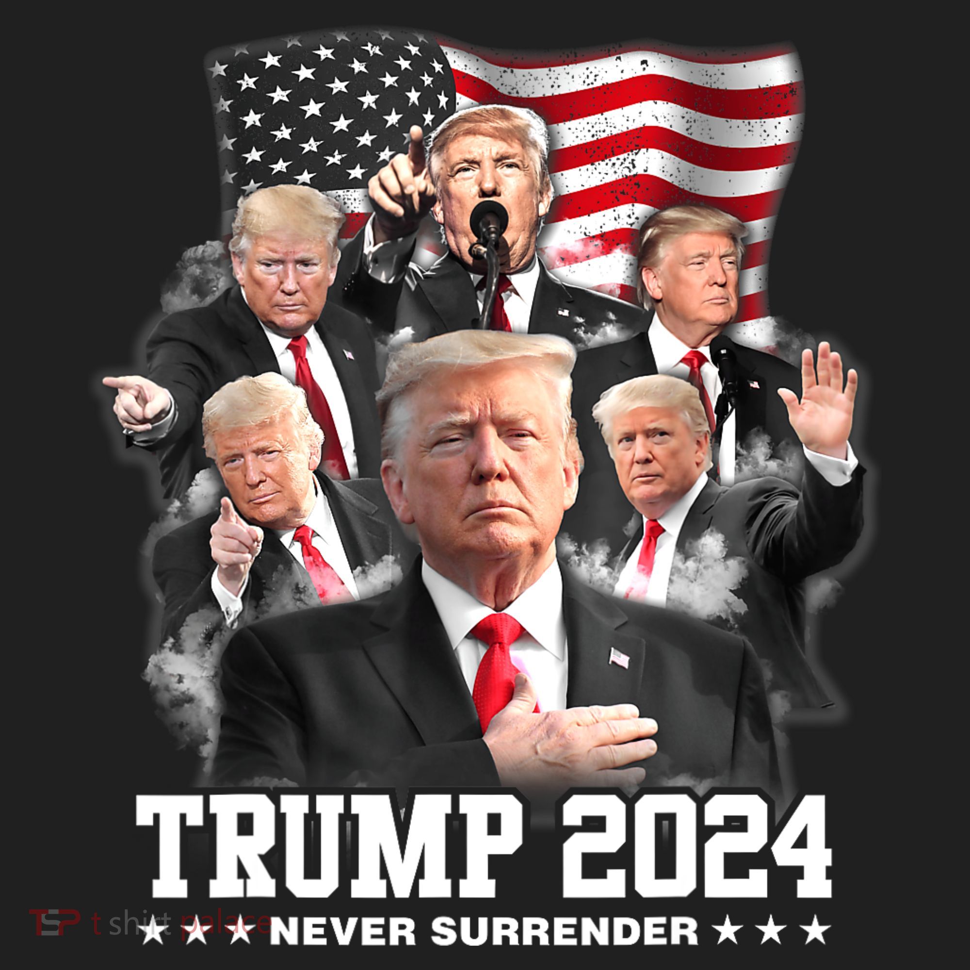 President Donald J Trump 2024 Never Surrender Beanie