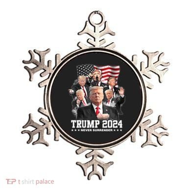 President Donald J Trump 2024 Never Surrender Ornament