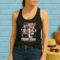 President Donald J Trump 2024 Never Surrender Women's Tank Top thumb 2