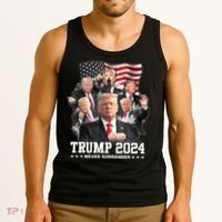 President Donald J Trump 2024 Never Surrender Tank Top thumb 3