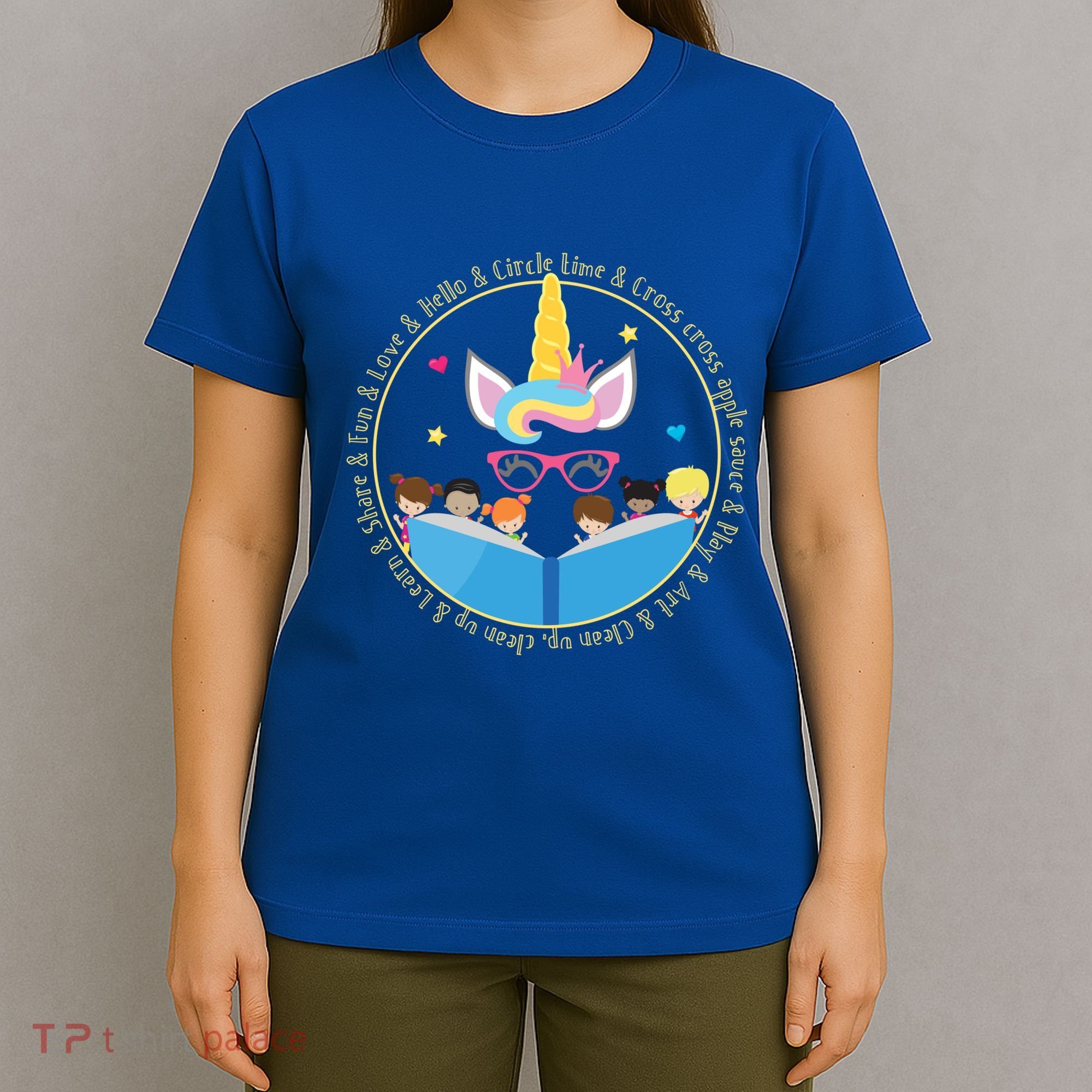 PreSchool Daycare Kindergarten Teacher Unicorn Gift T-Shirt