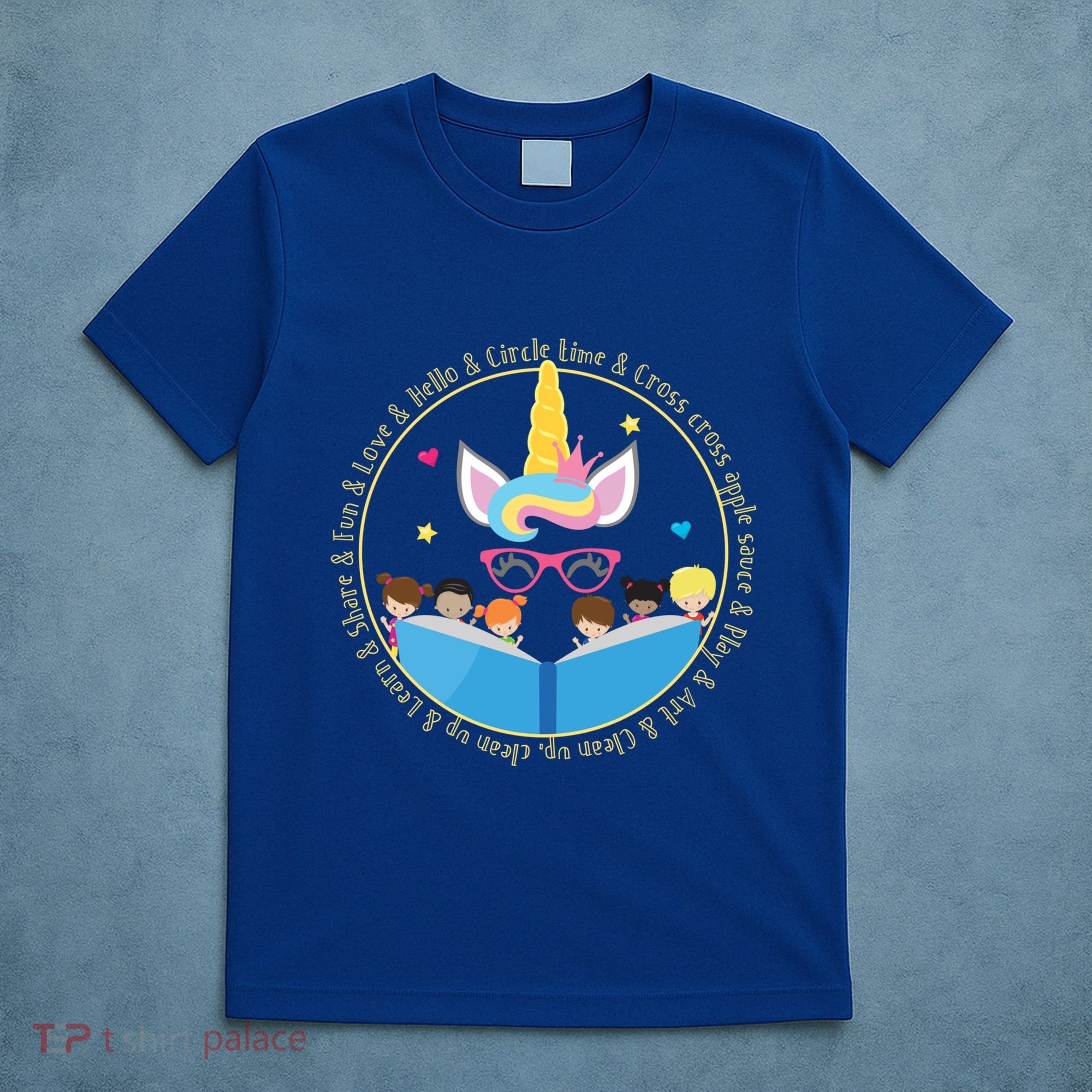 PreSchool Daycare Kindergarten Teacher Unicorn Gift T-Shirt