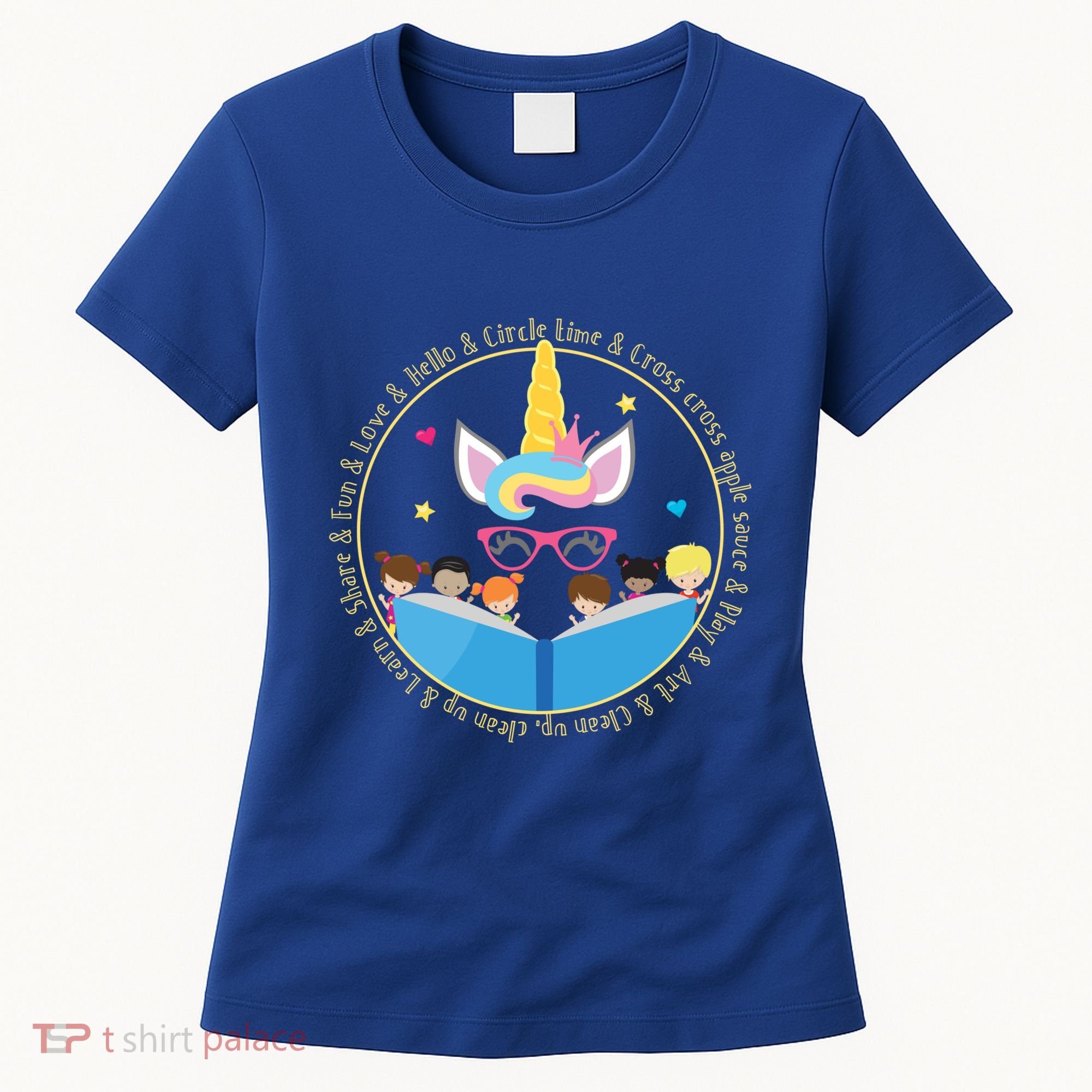 PreSchool Daycare Kindergarten Teacher Unicorn Gift Women's T-Shirt