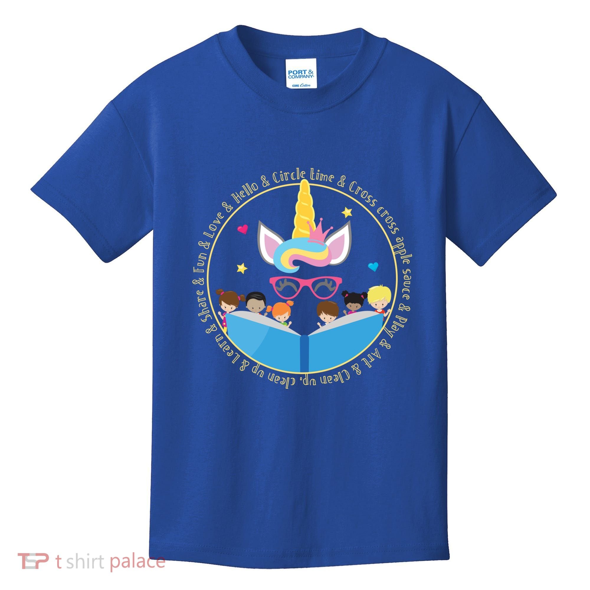 PreSchool Daycare Kindergarten Teacher Unicorn Gift Kids T-Shirt