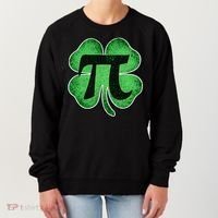 Pi Day Lucky Irish Clover 3.14 St Patrick's Day Women's Sweatshirt thumb 0