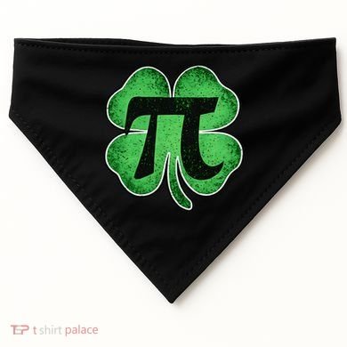 Pi Day Lucky Irish Clover 3.14 St Patrick's Day USA-Made Doggie Bandana
