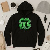 Pi Day Lucky Irish Clover 3.14 St Patrick's Day Hoodie thumb 3