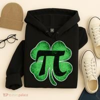Pi Day Lucky Irish Clover 3.14 St Patrick's Day Hoodie thumb 4