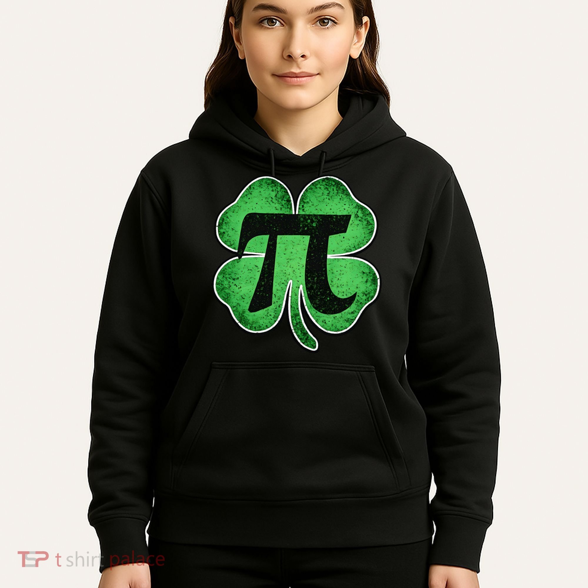 Pi Day Lucky Irish Clover 3.14 St Patrick's Day Hoodie
