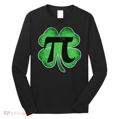 Pi Day Lucky Irish Clover 3.14 St Patrick's Day Long Sleeve Shirt