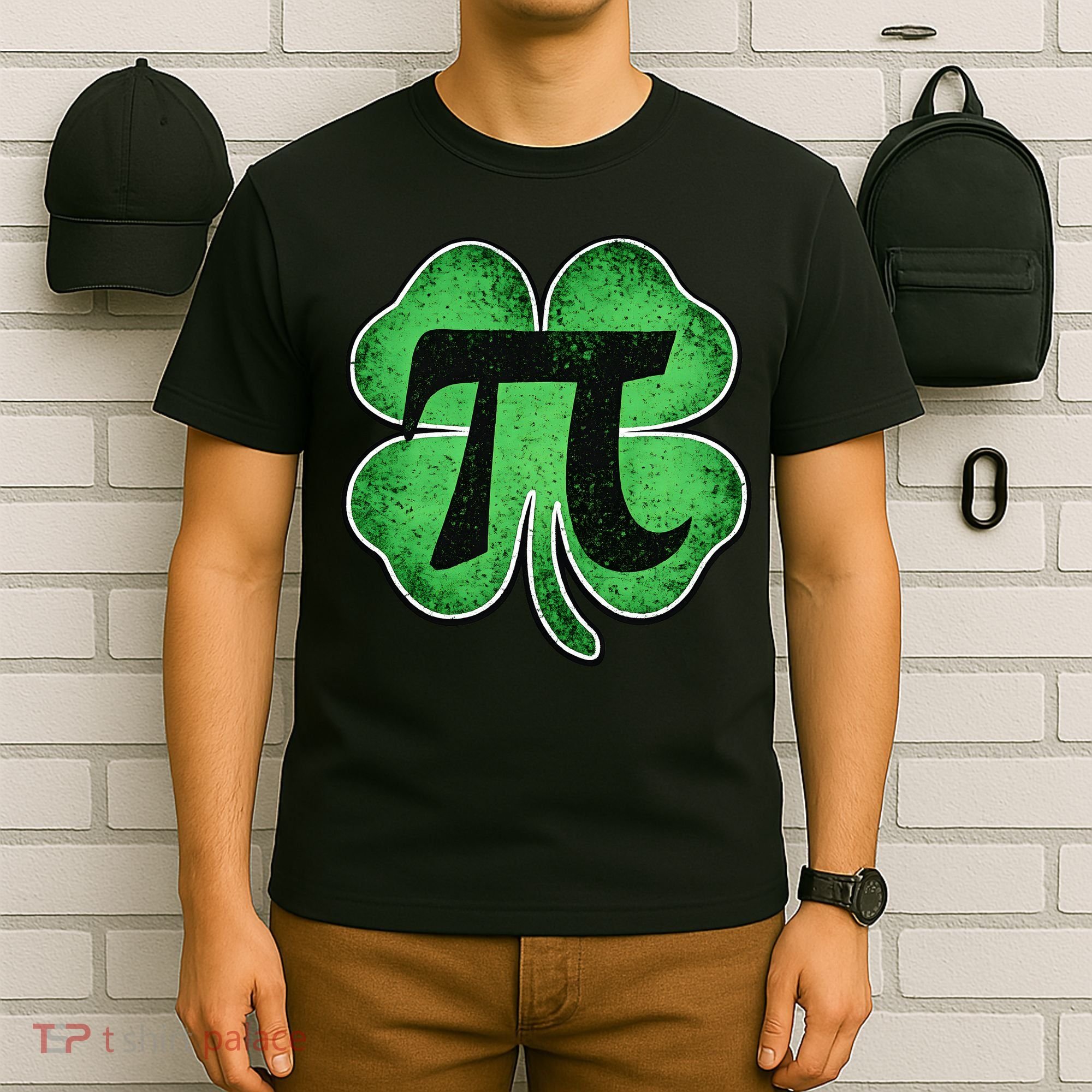 Pi Day Lucky Irish Clover 3.14 St Patrick's Day T-Shirt