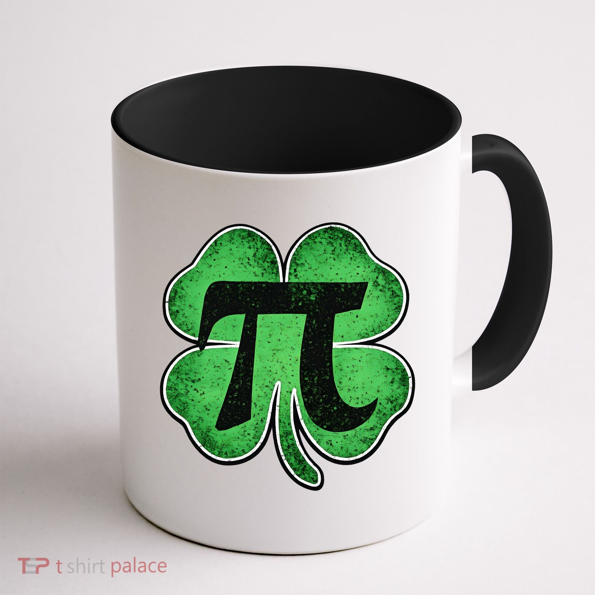 Pi Day Lucky Irish Clover 3.14 St Patrick's Day Coffee Mug